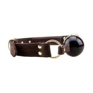 BOUND Nubuck Leather Solid Ball Gag - Image 4