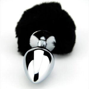 Furry Fantasy Black Bunny Tail Butt Plug - Image 3