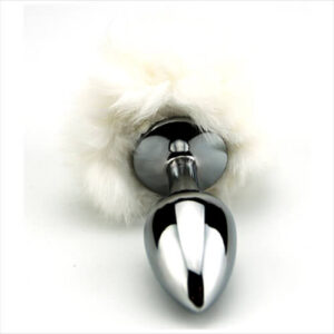 Furry Fantasy White Bunny Tail Butt Plug - Image 4