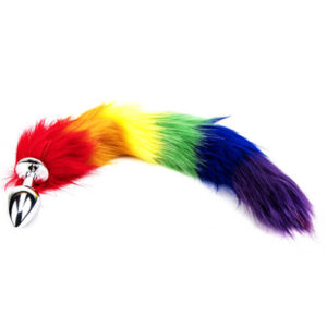 Furry Fantasy Rainbow Tail Butt Plug - Image 5