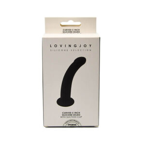Loving Joy Curved 5 Inch Silicone Dildo with Suction Cup - Image 3