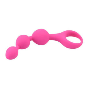 Loving Joy Triple Ripple Anal Beads-Pink - Image 3