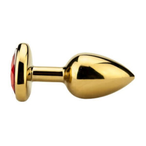 Precious Metals Heart Shaped Anal Plug-Gold - Image 3