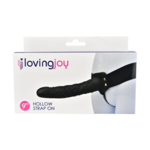Loving Joy 9 Inch Hollow Strap On Black - Image 8