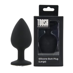 Toosh Black Silicone Butt Plug Large - Image 11