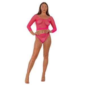 Lace by LJ Fence Net Crop Top and Bottoms - Image 7